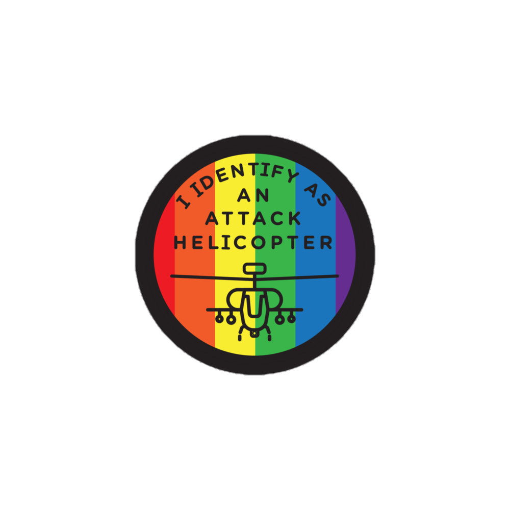 I Identify As An Attack Helicopter Sticker