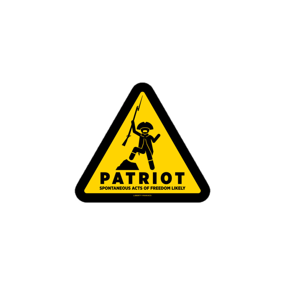 Patriot Warning Sticker