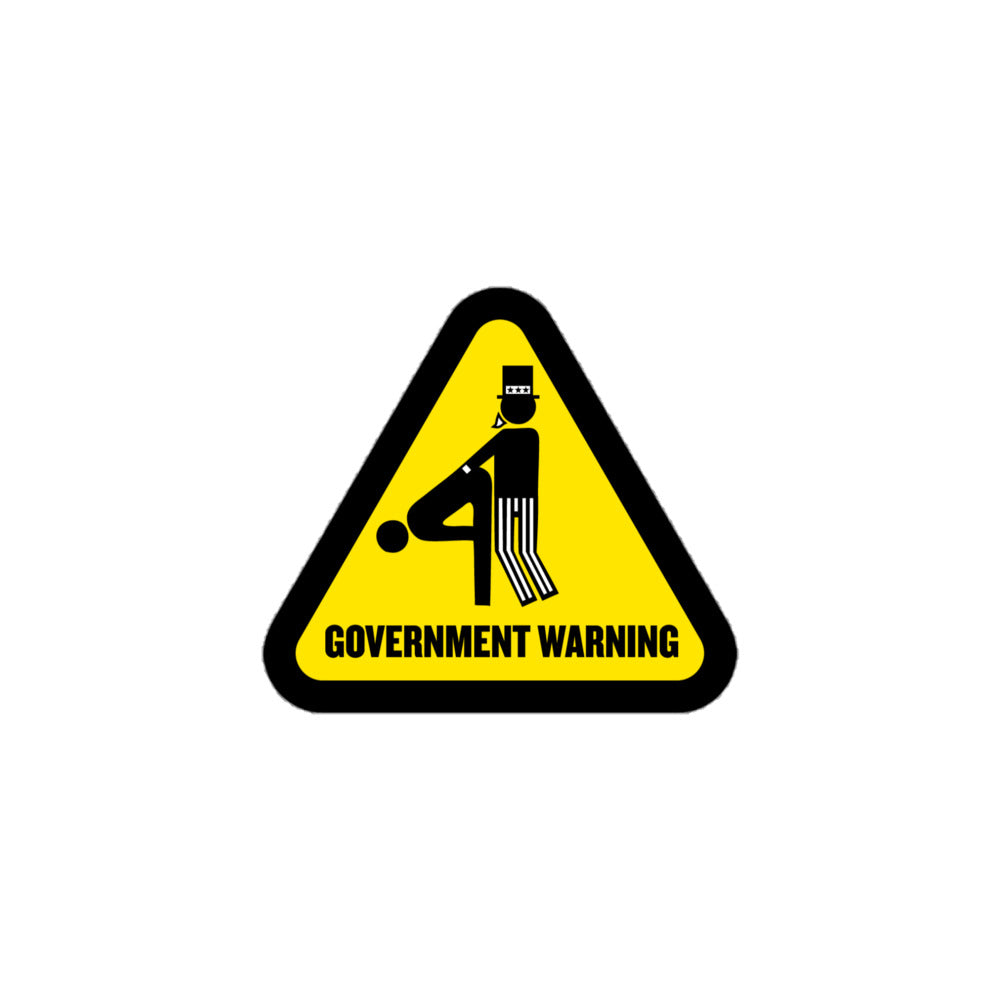 Uncle Sam Government Warning Sticker