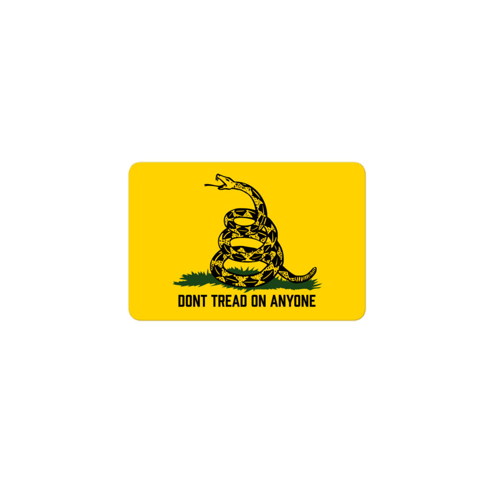 Don't Tread On Anyone Gadsden Sticker