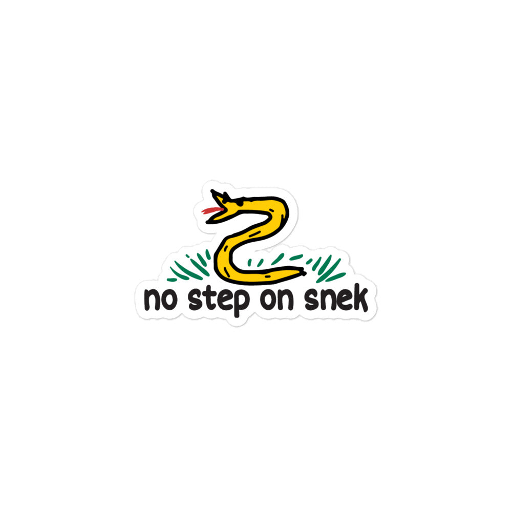 No Step On Snek Sticker