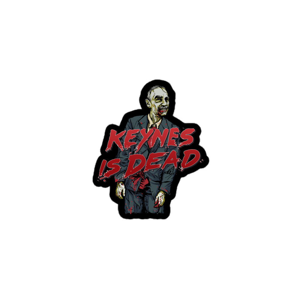 Keynes is Dead Zombie Sticker