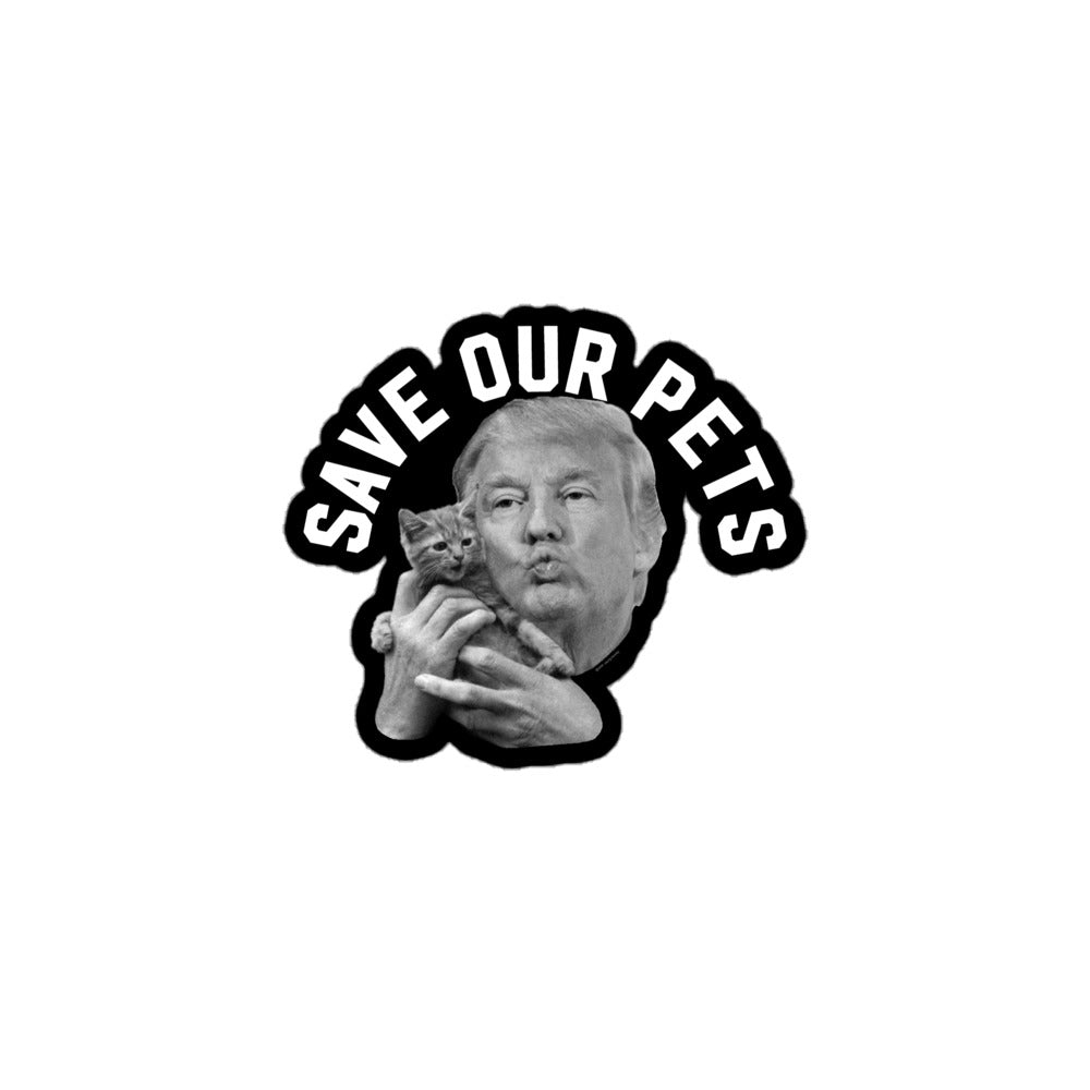 Trump Save Our Pets Sticker