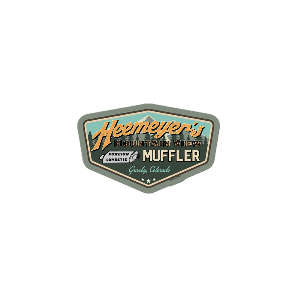 Heemeyer's Mountain View Muffler Sticker