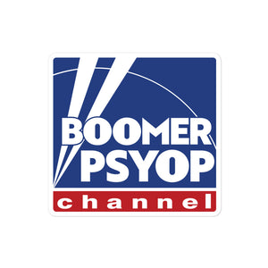 Boomer Psyop Channel Sticker