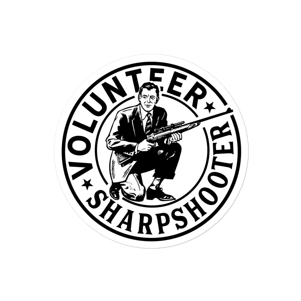 Volunteer Sharpshooter Round Sticker