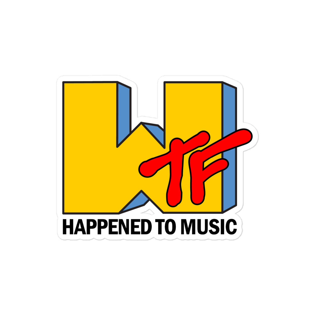 WTF Happened To Music Sticker