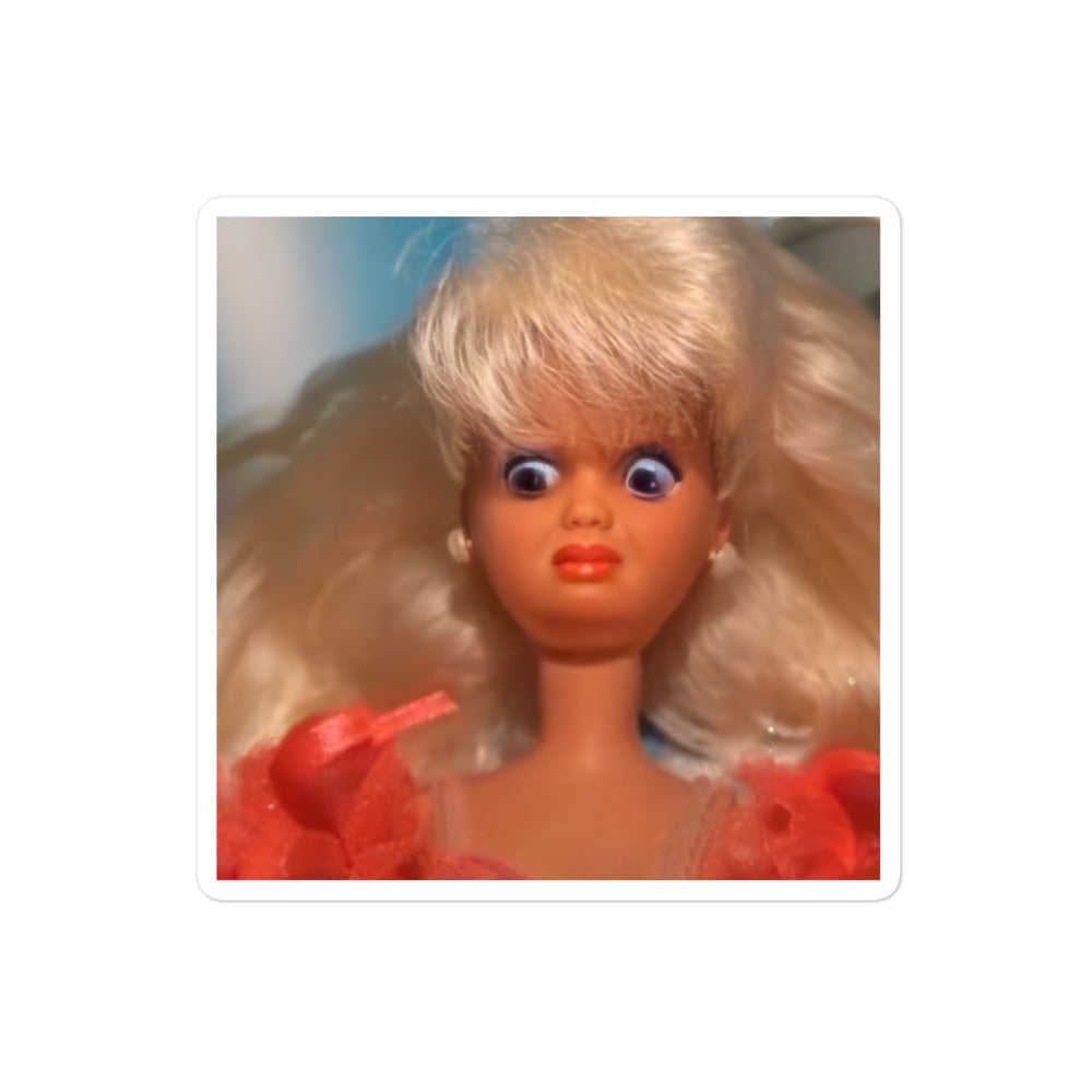 WTF Barbie Sticker