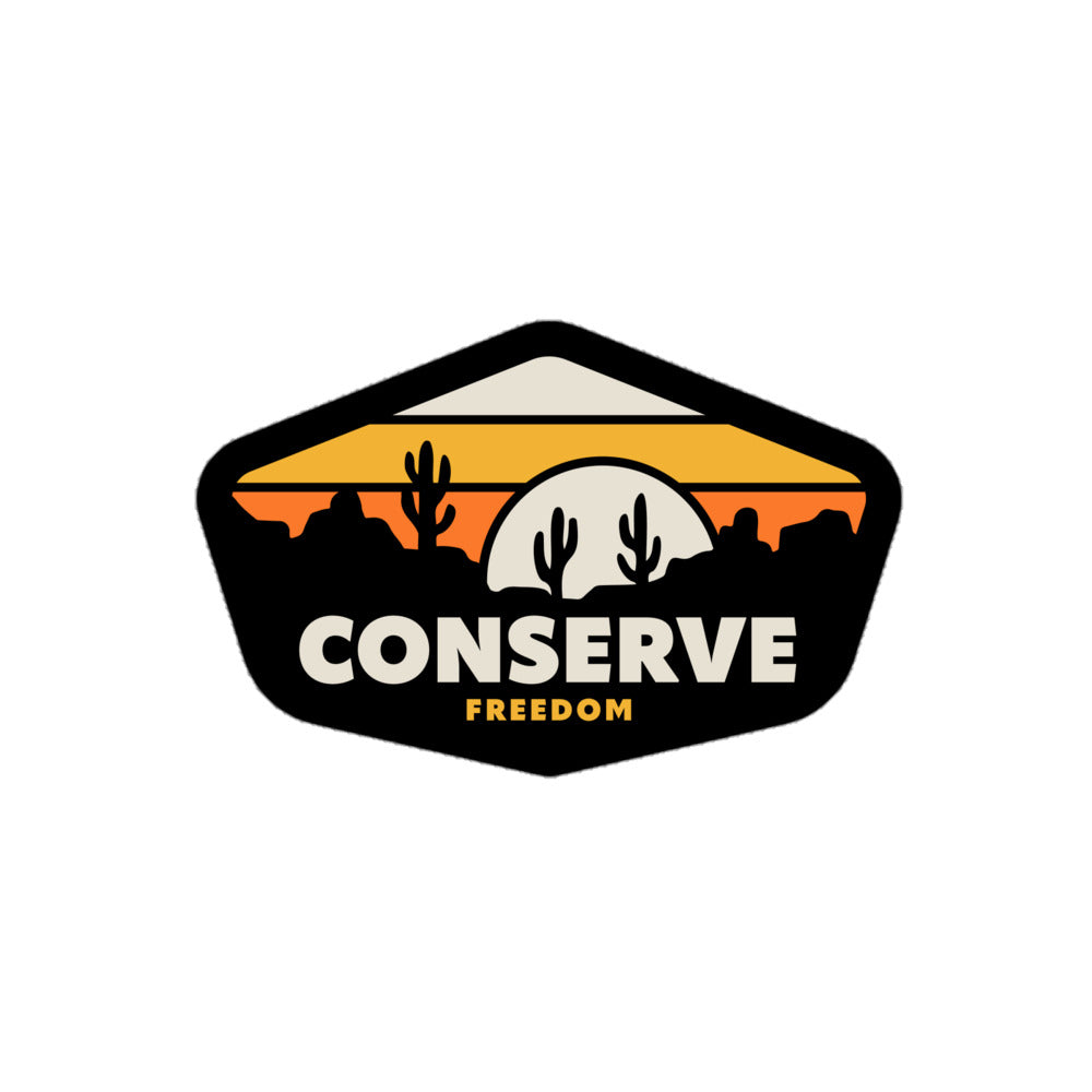 Conserve Freedom High Desert Sticker