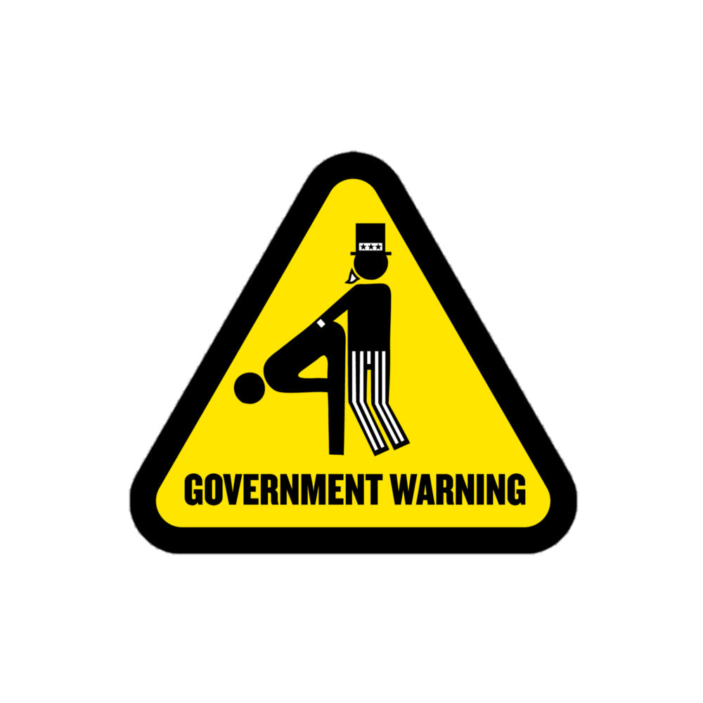 Uncle Sam Government Warning Sticker