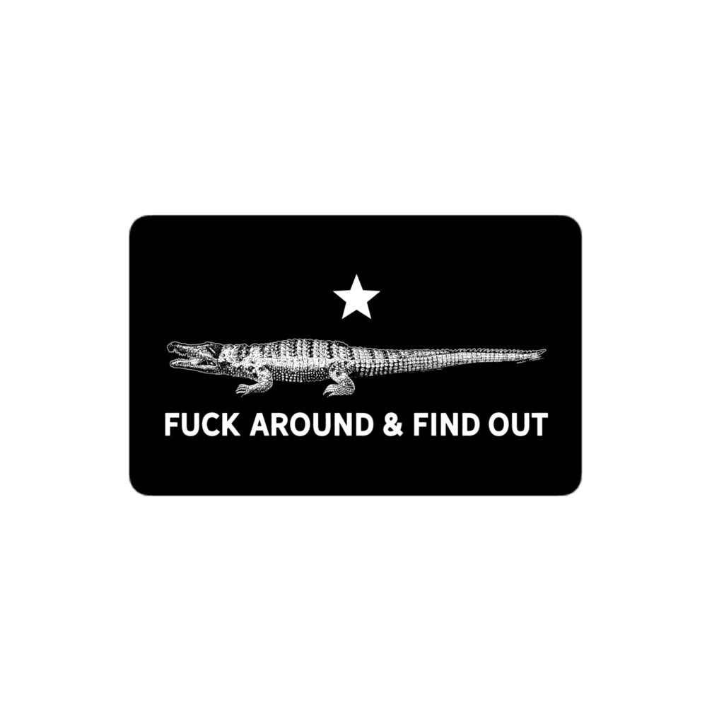 FAAFO Alligator Sticker