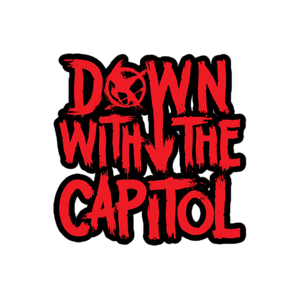 Down With the Capitol The Rebellion Sticker