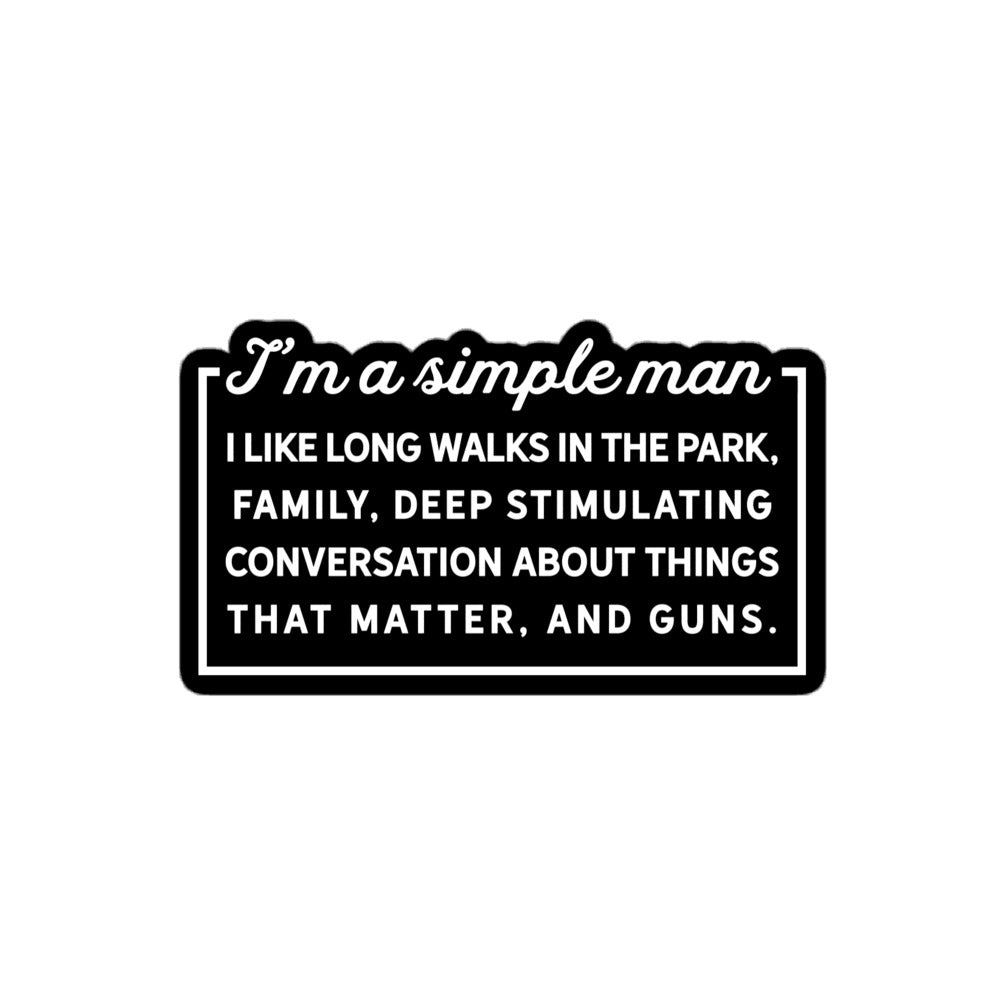 Simple Man Sticker