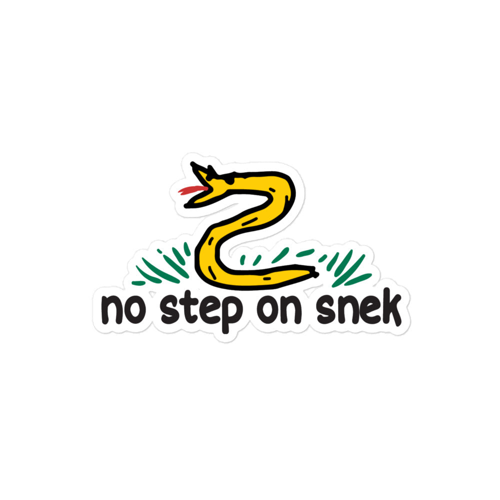 No Step On Snek Sticker