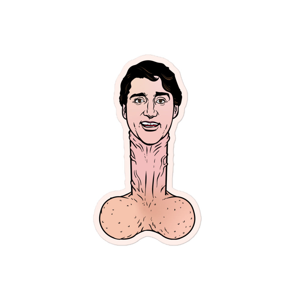 Justin Trudeau is a Dickhead Sticker