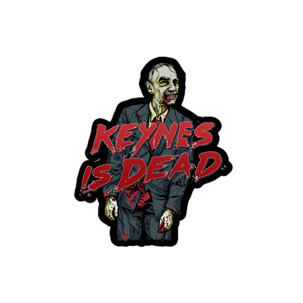 Keynes is Dead Zombie Sticker