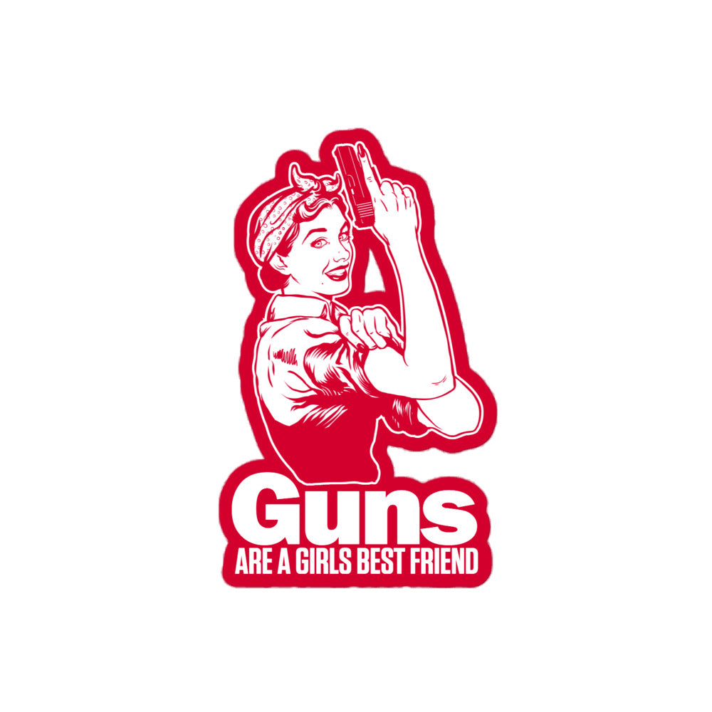 Guns are a Girl's Best Friend Rosie the Riveter Sticker