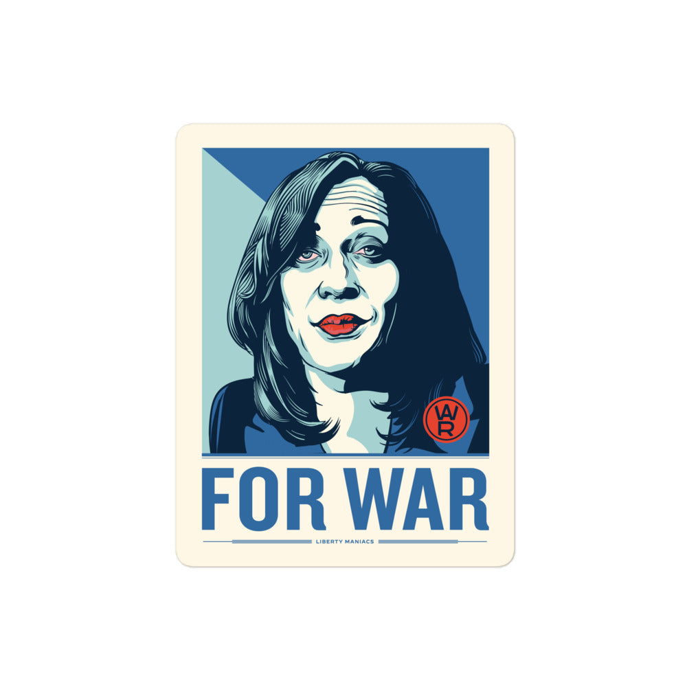 Kamala Harris For War Sticker