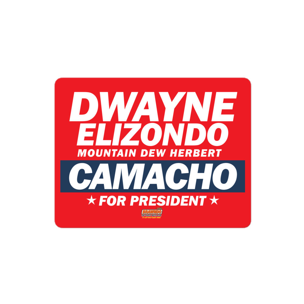 Dwayne Elizondo Mountain Dew Herbert Camacho For President Sticker