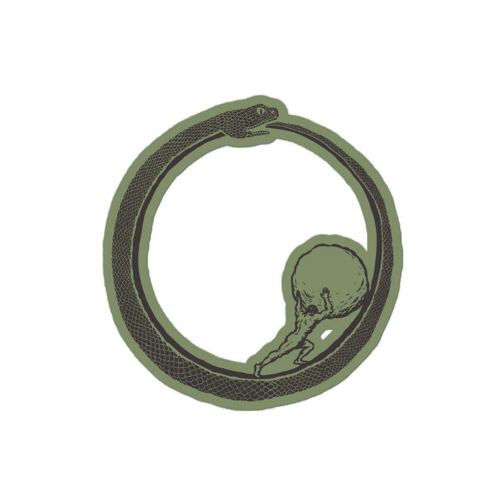 Ouroboros Sisyphus 4-inch Sticker