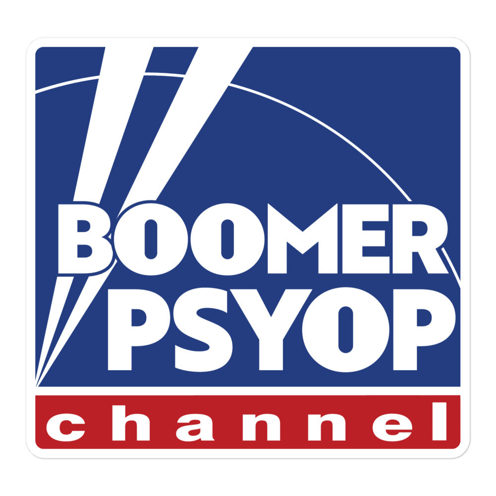 Boomer Psyop Channel Sticker