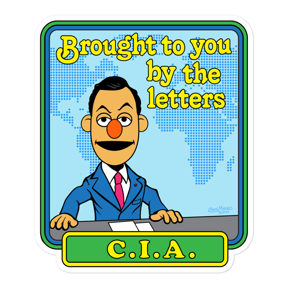 Brought to You By the Letters CIA Sticker