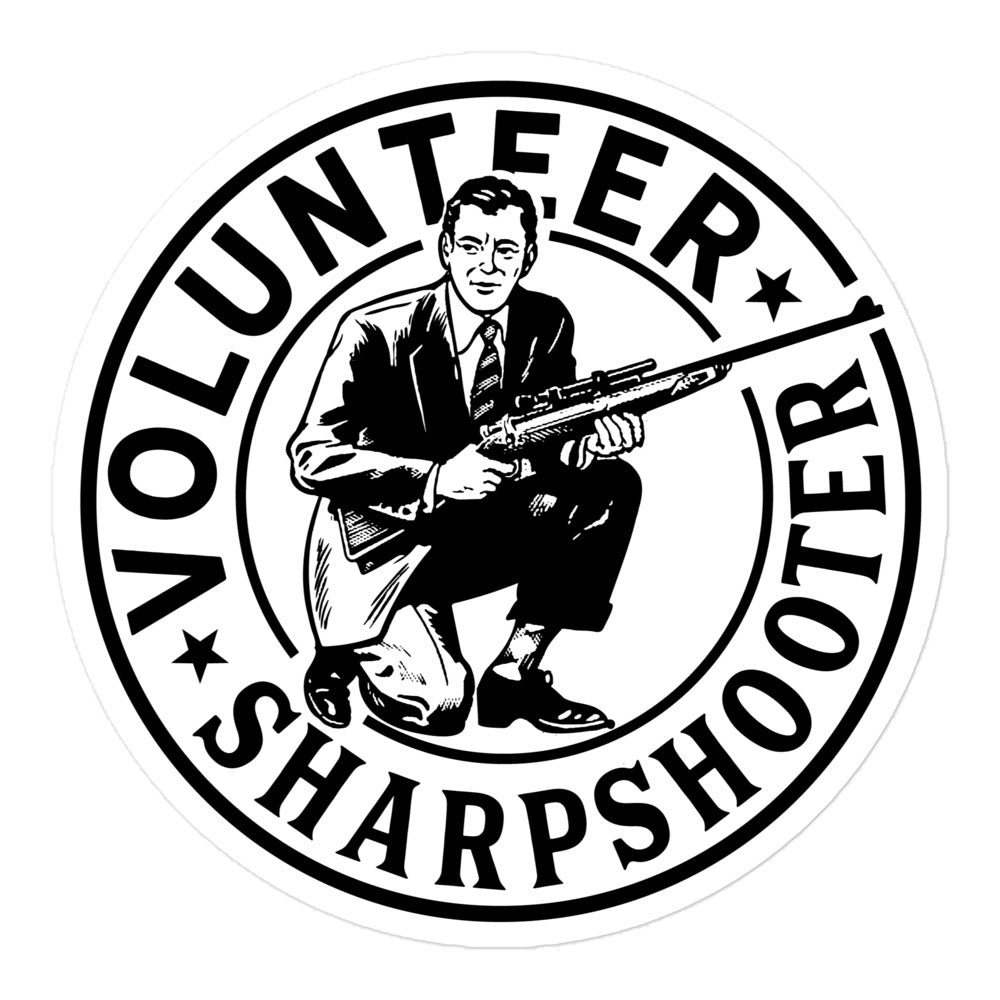 Volunteer Sharpshooter Round Sticker