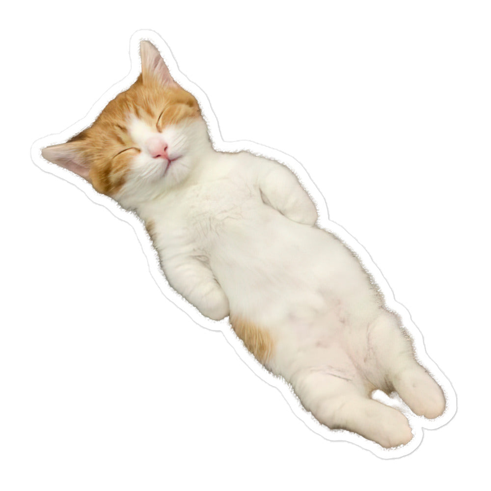 Napping Kitten Sticker