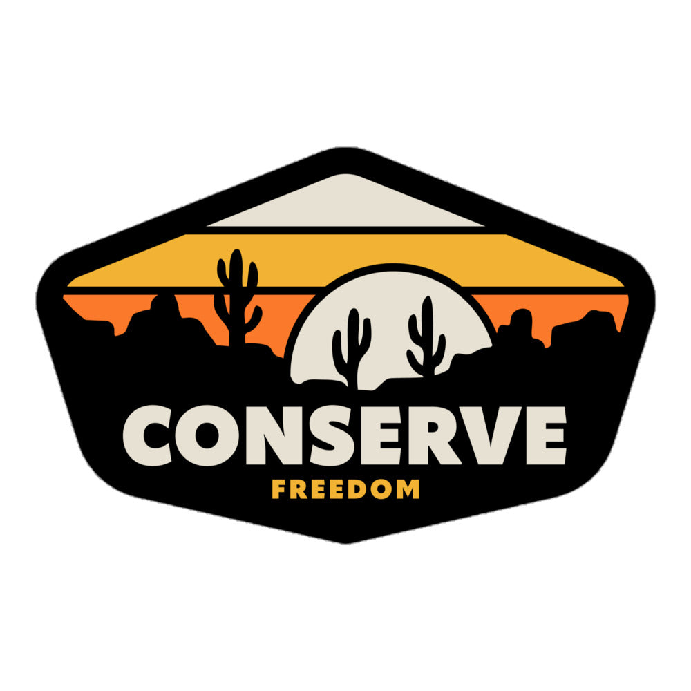 Conserve Freedom High Desert Sticker