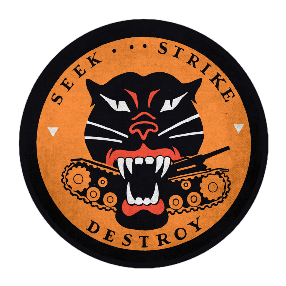 Seek Strike and Destroy WW2 Tank Destroyer Sticker