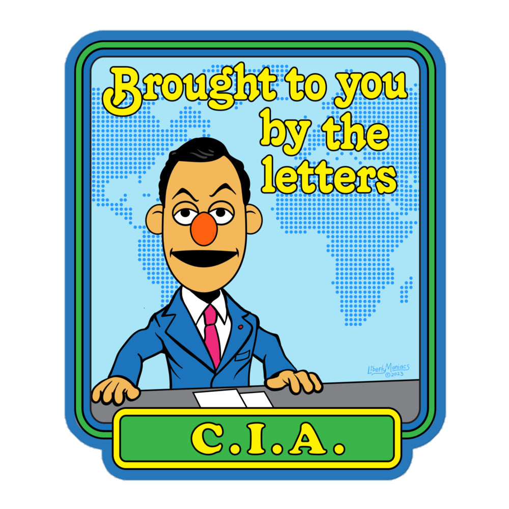 Brought to You By the Letters CIA Sticker