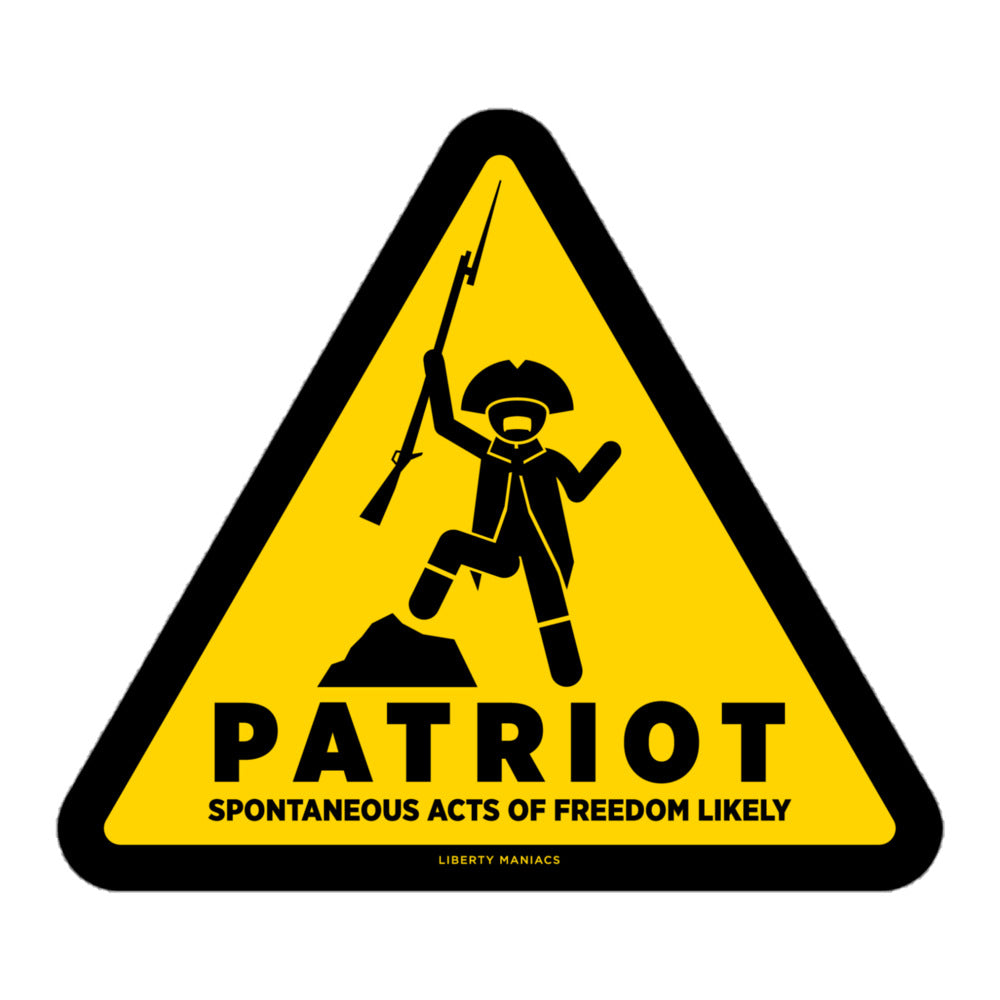 Patriot Warning Sticker