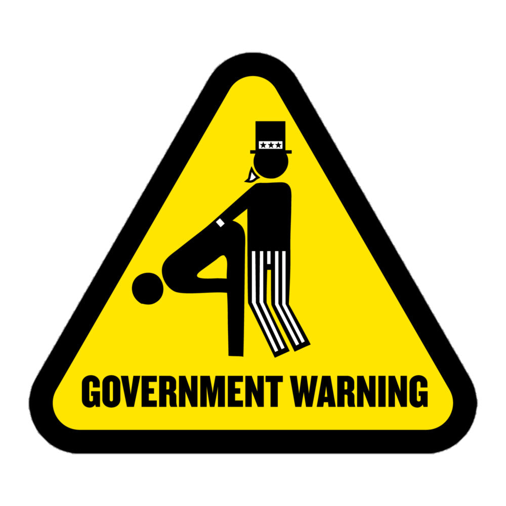 Uncle Sam Government Warning Sticker