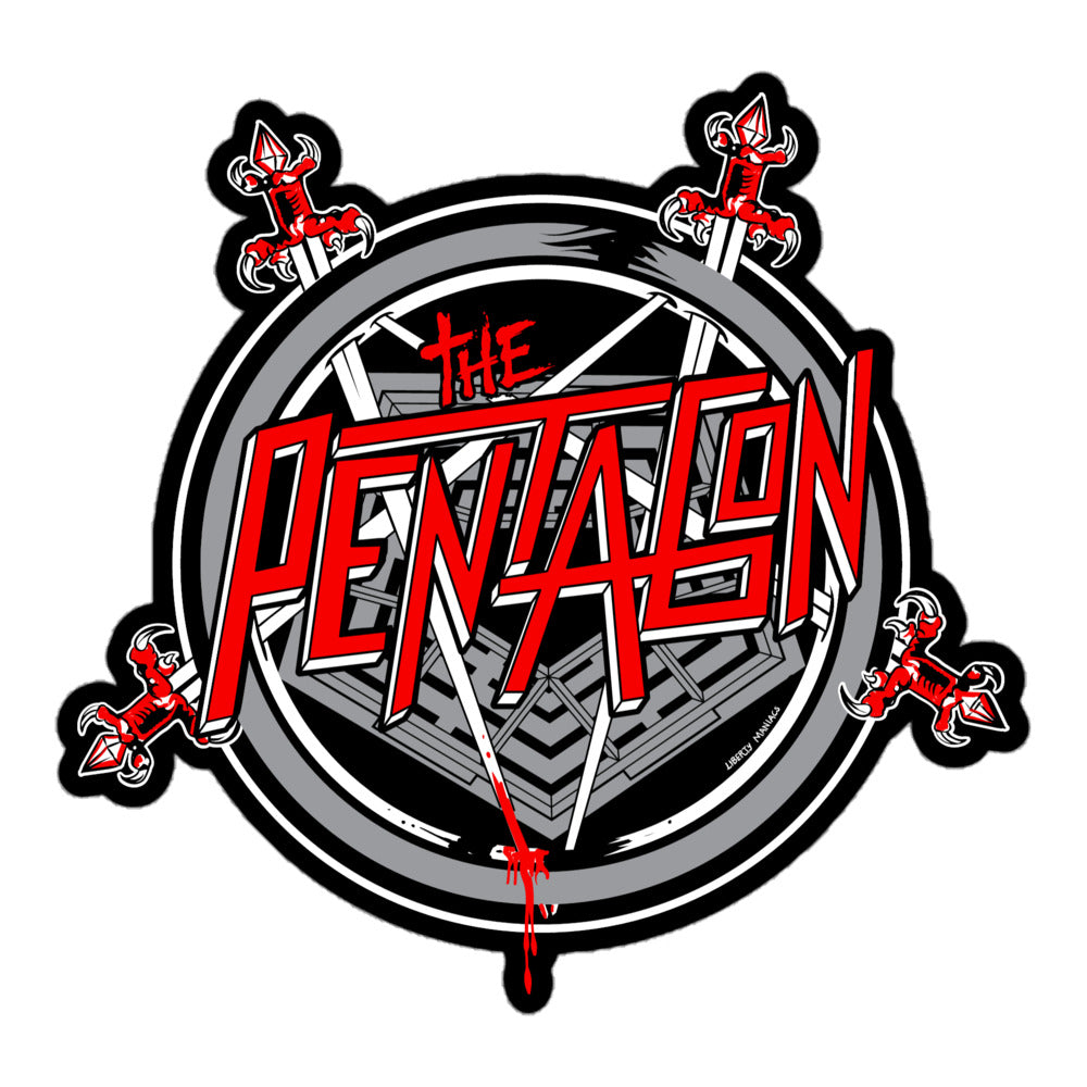 The Pentagon Reign in Blood Sticker