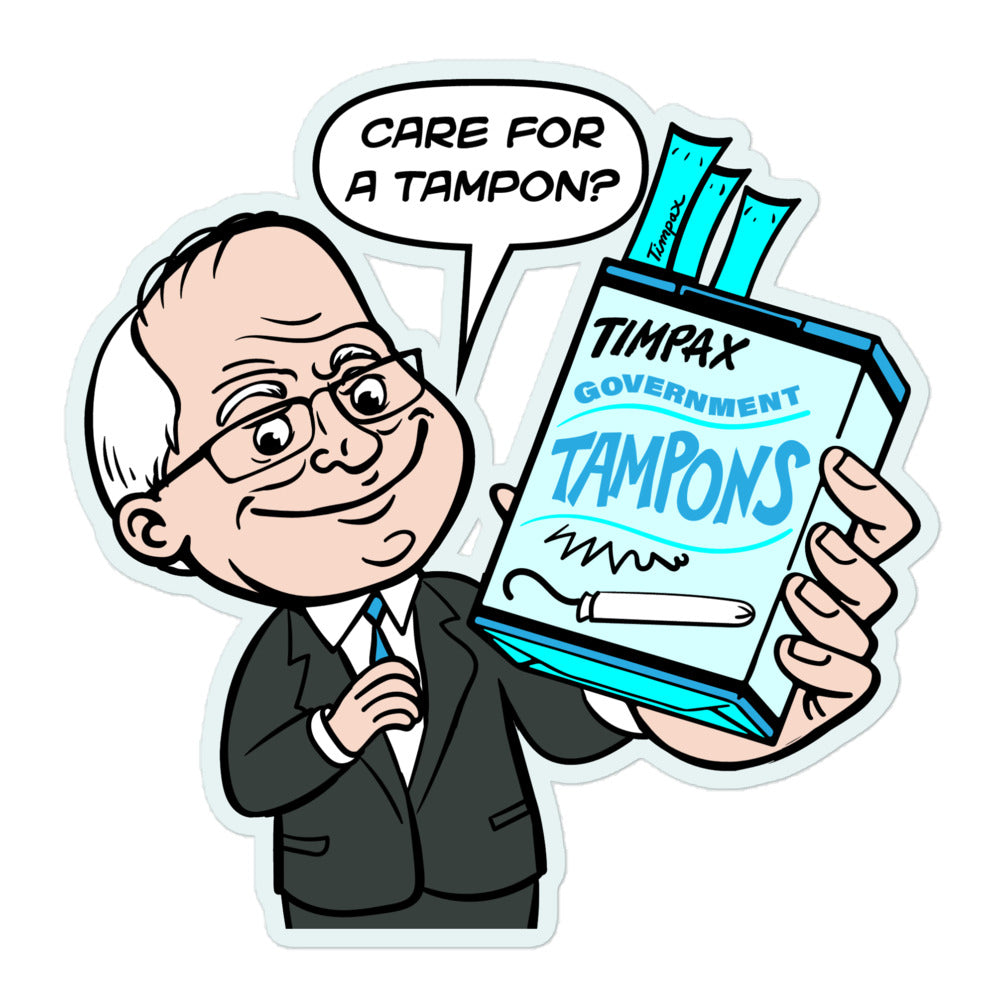 Tampon Tim Sticker - Liberty Maniacs Tampon Tim Tampon Tim Sticker - Liberty Maniacs
