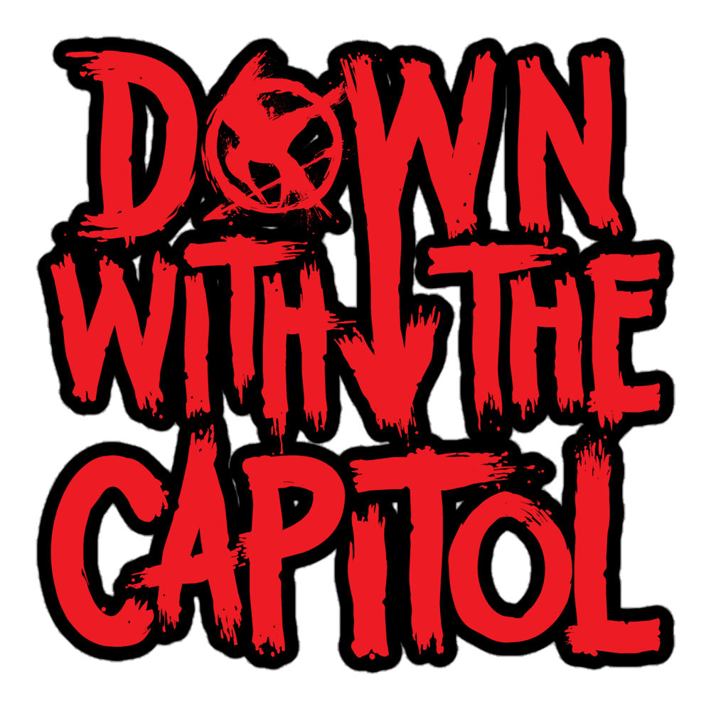 Down With the Capitol The Rebellion Sticker