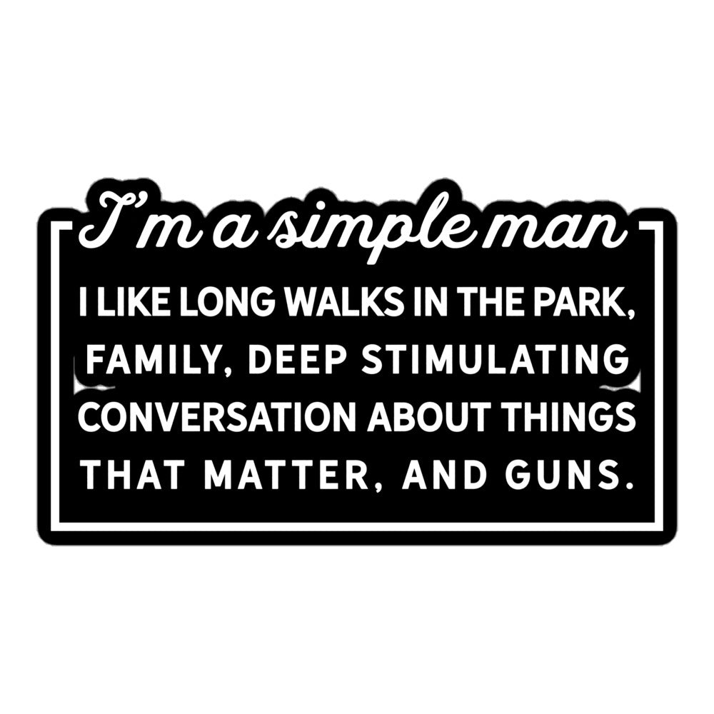 Simple Man Sticker