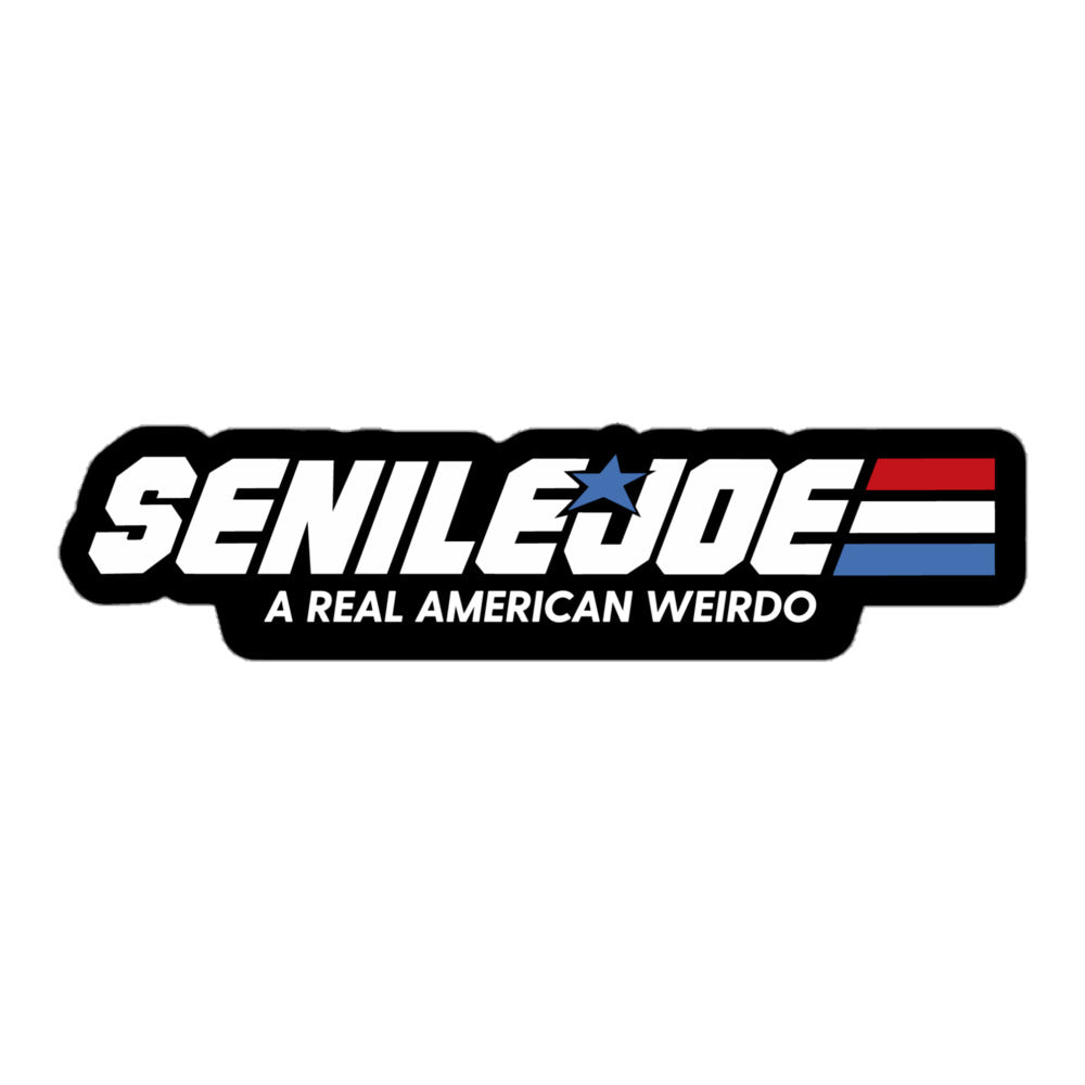 Senile Joe A Real American Weirdo Sticker