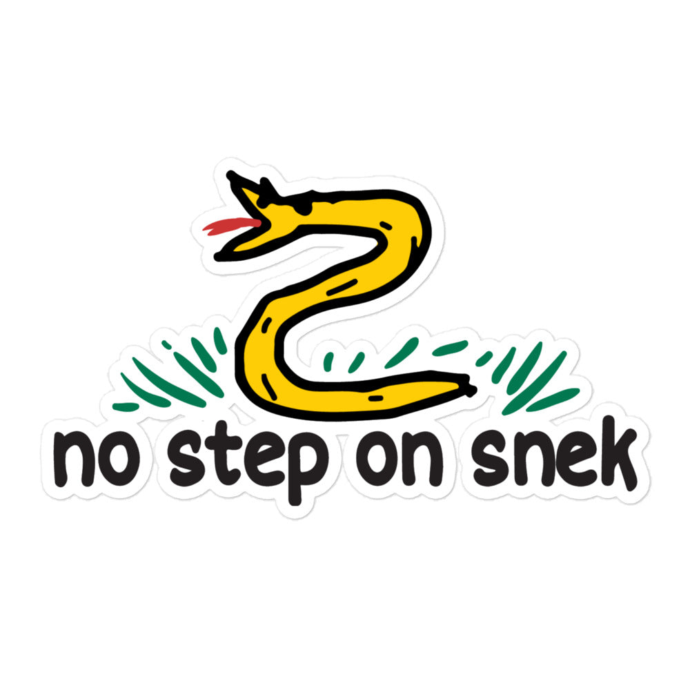 No Step On Snek Sticker