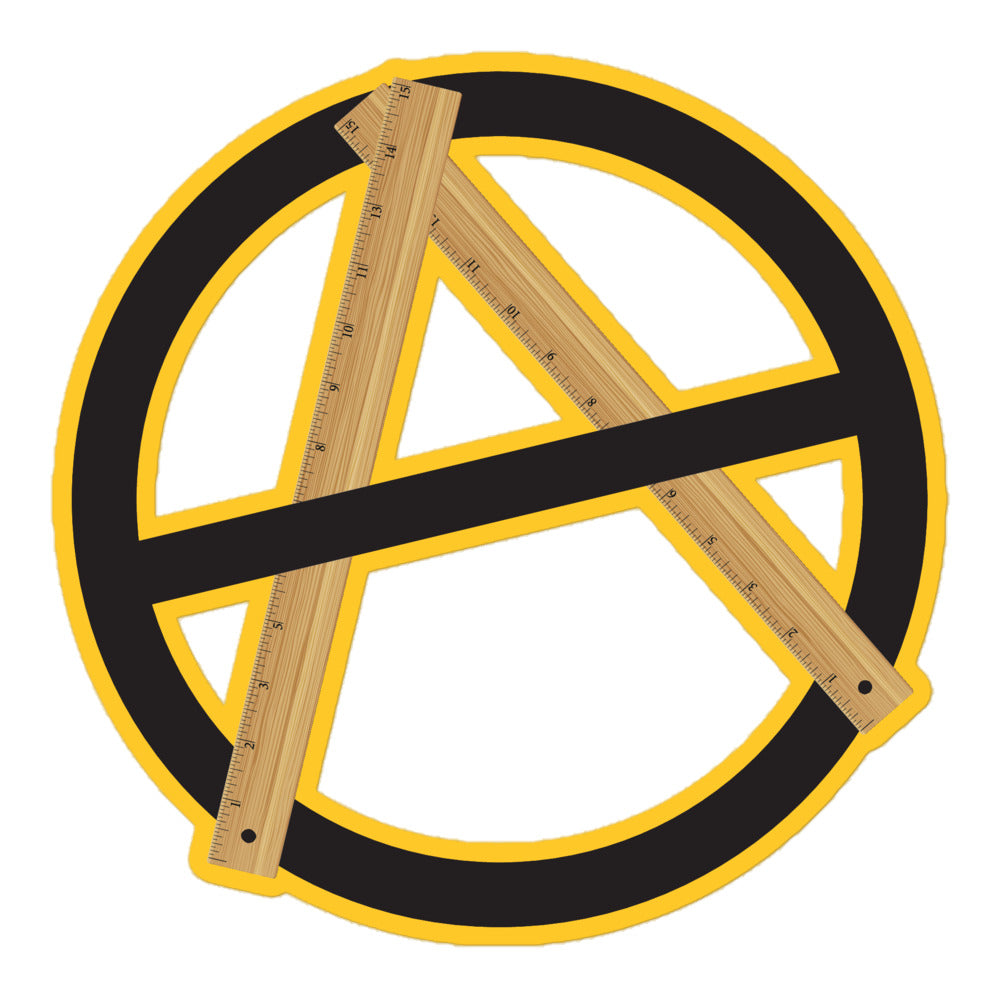 No Rulers Anarchy Sticker