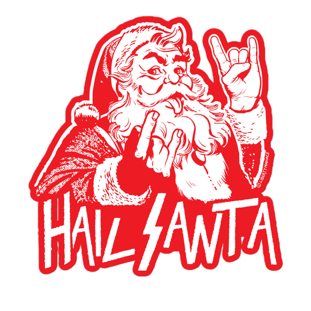 Hail Santa Sticker