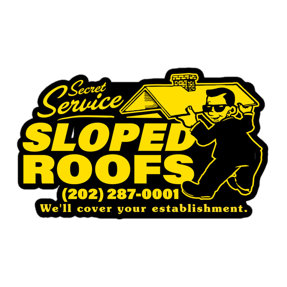 Secret Sloped Roofs Sticker