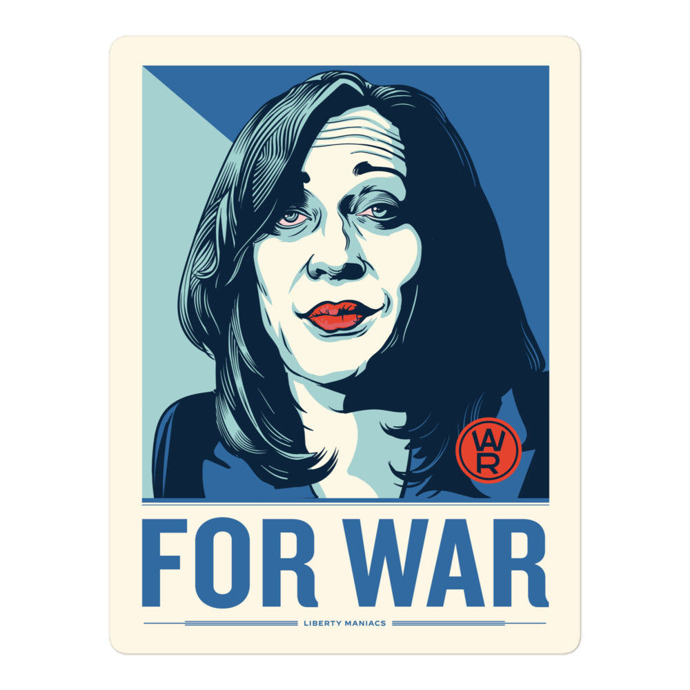 Kamala Harris For War Sticker