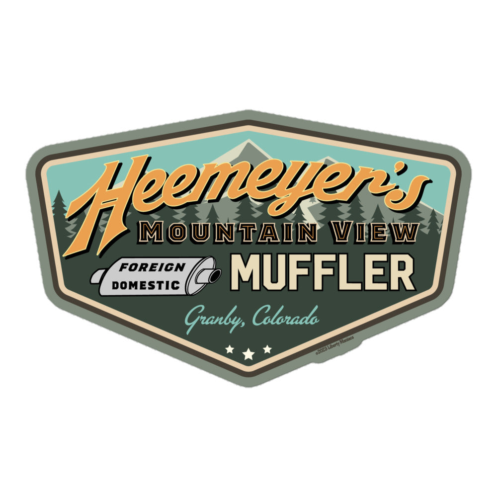 Muffler Sticker Heemeyer's Mountain View Muffler Sticker | Liberty Maniacs