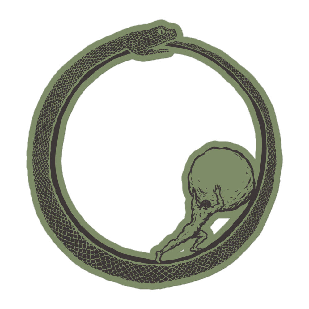 Ouroboros Sisyphus 5.5-inch Sticker