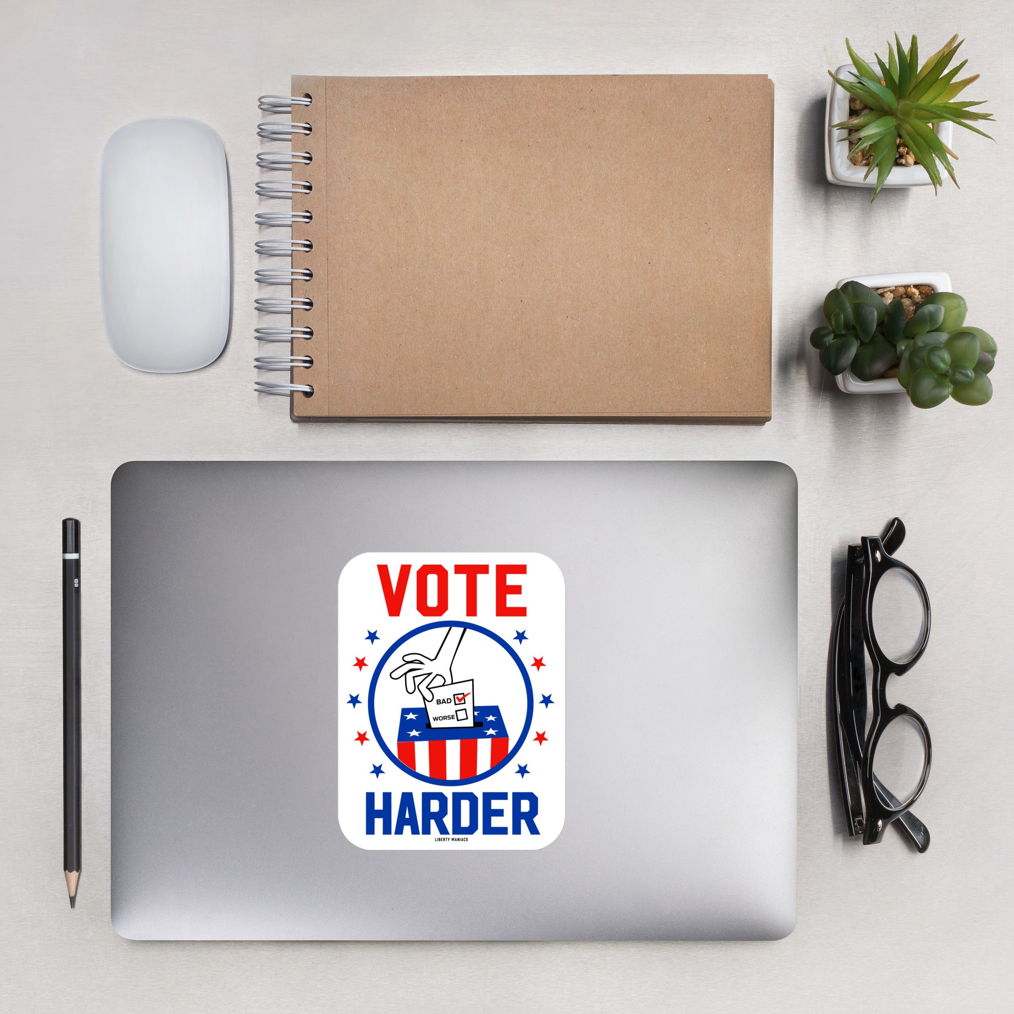 Vote Harder Sticker