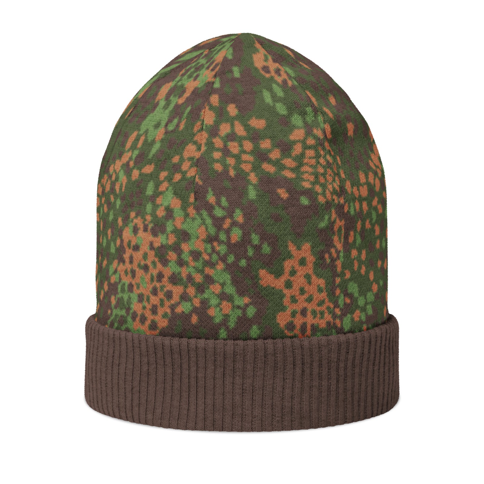 Erbsenmuster Pea Pattern Knitted Camouflage-patterned beanie