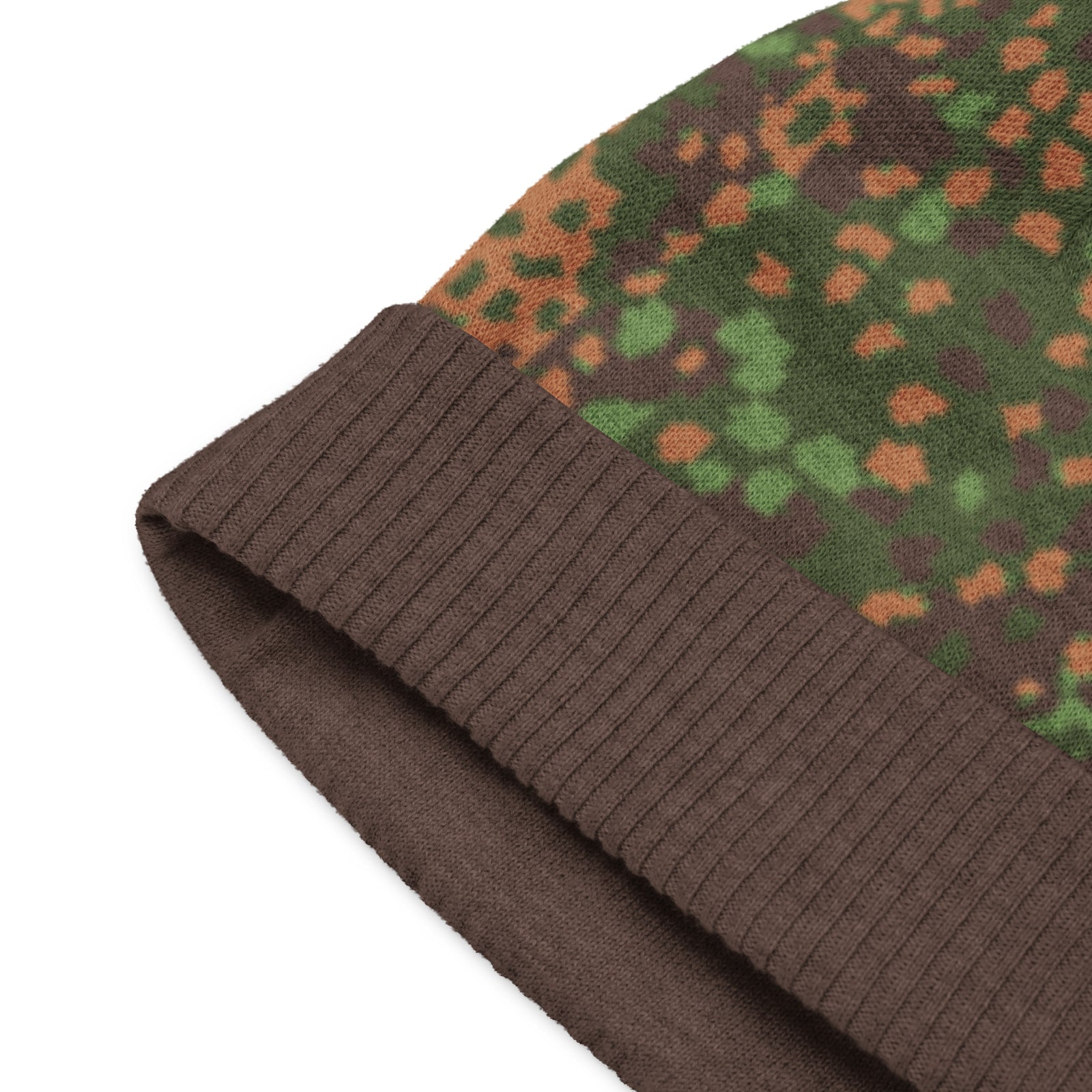 Erbsenmuster Pea Pattern Knitted Camouflage-patterned beanie