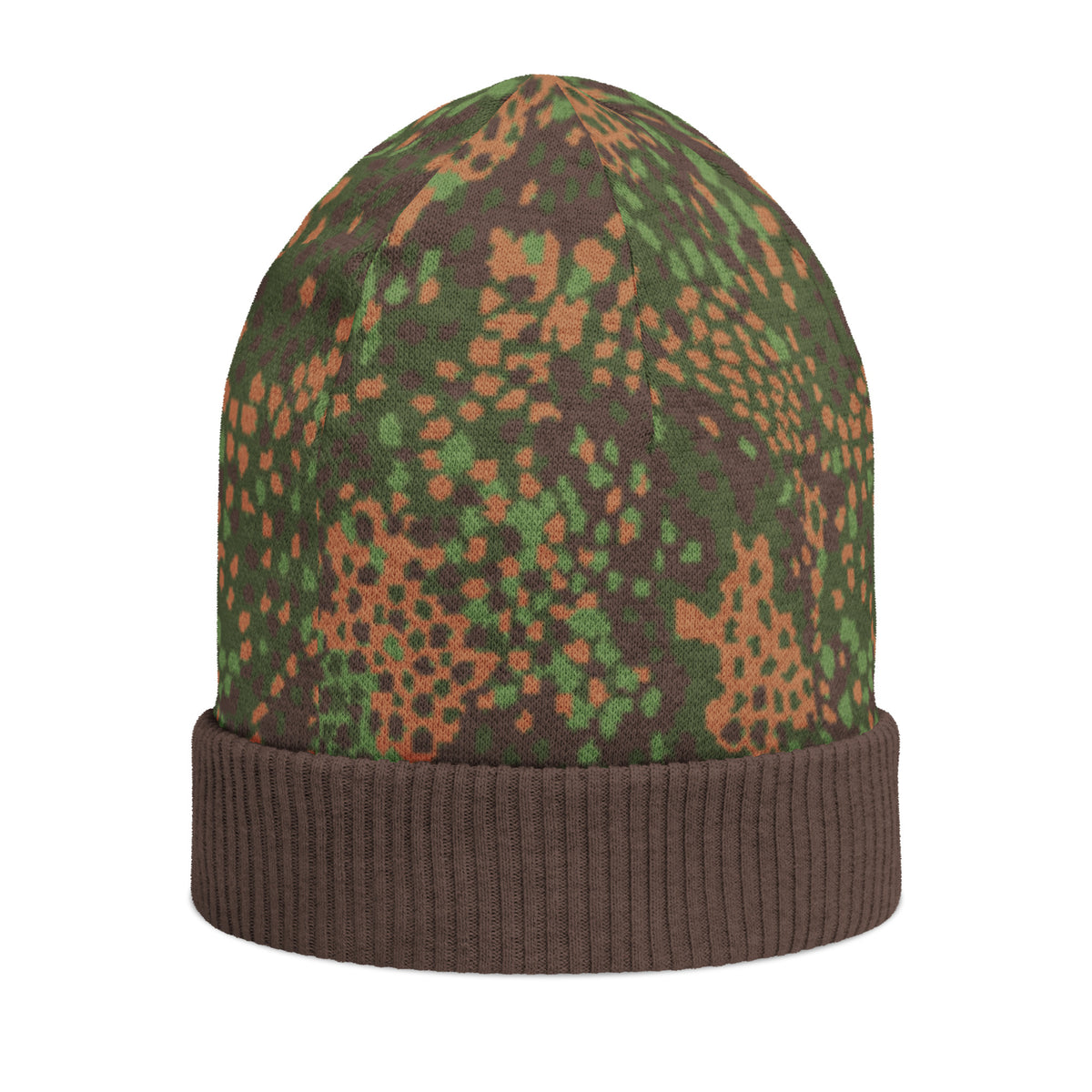 Erbsenmuster Pea Pattern Knitted Camouflage-patterned beanie