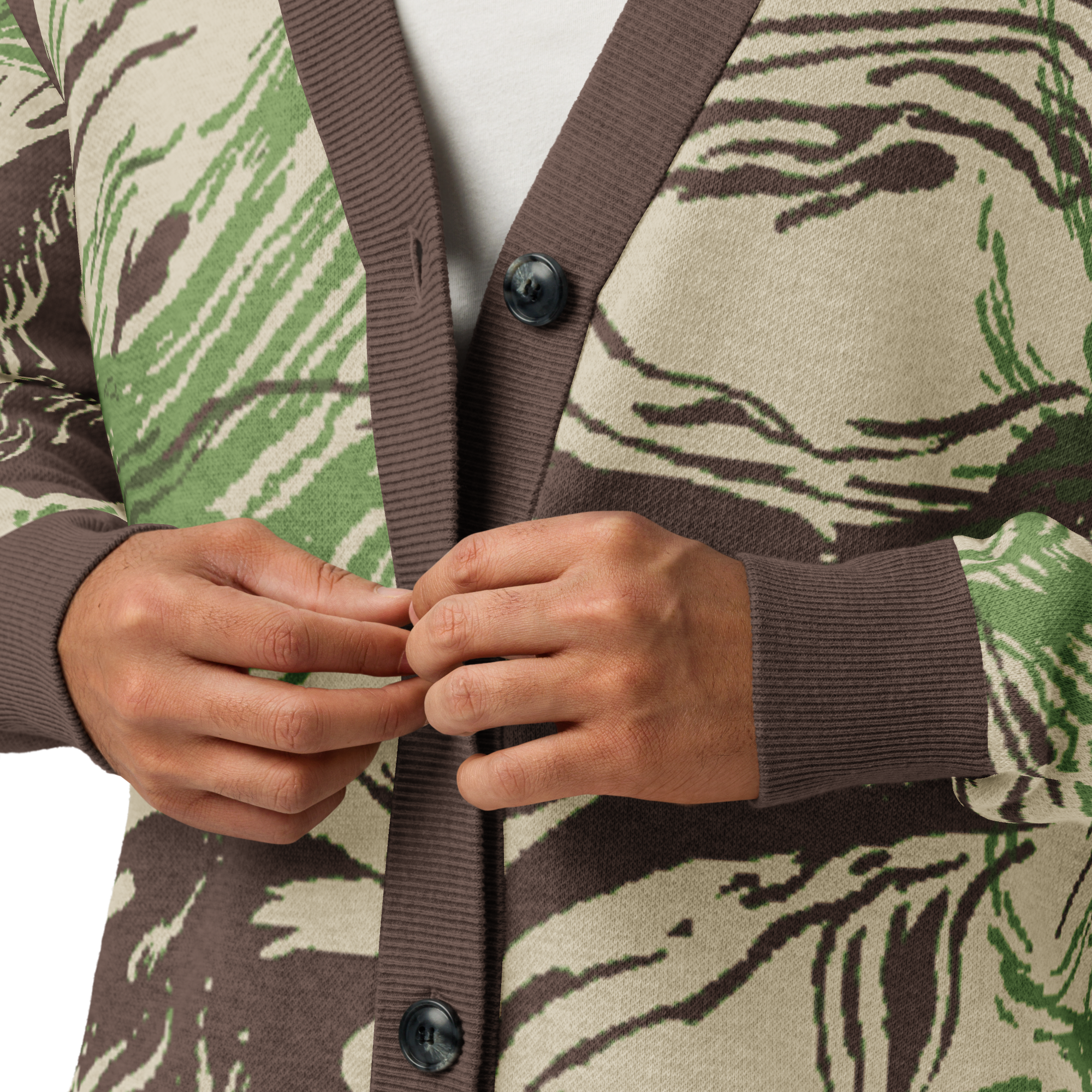 Rhodesian Brushstroke Knitted Cardigan